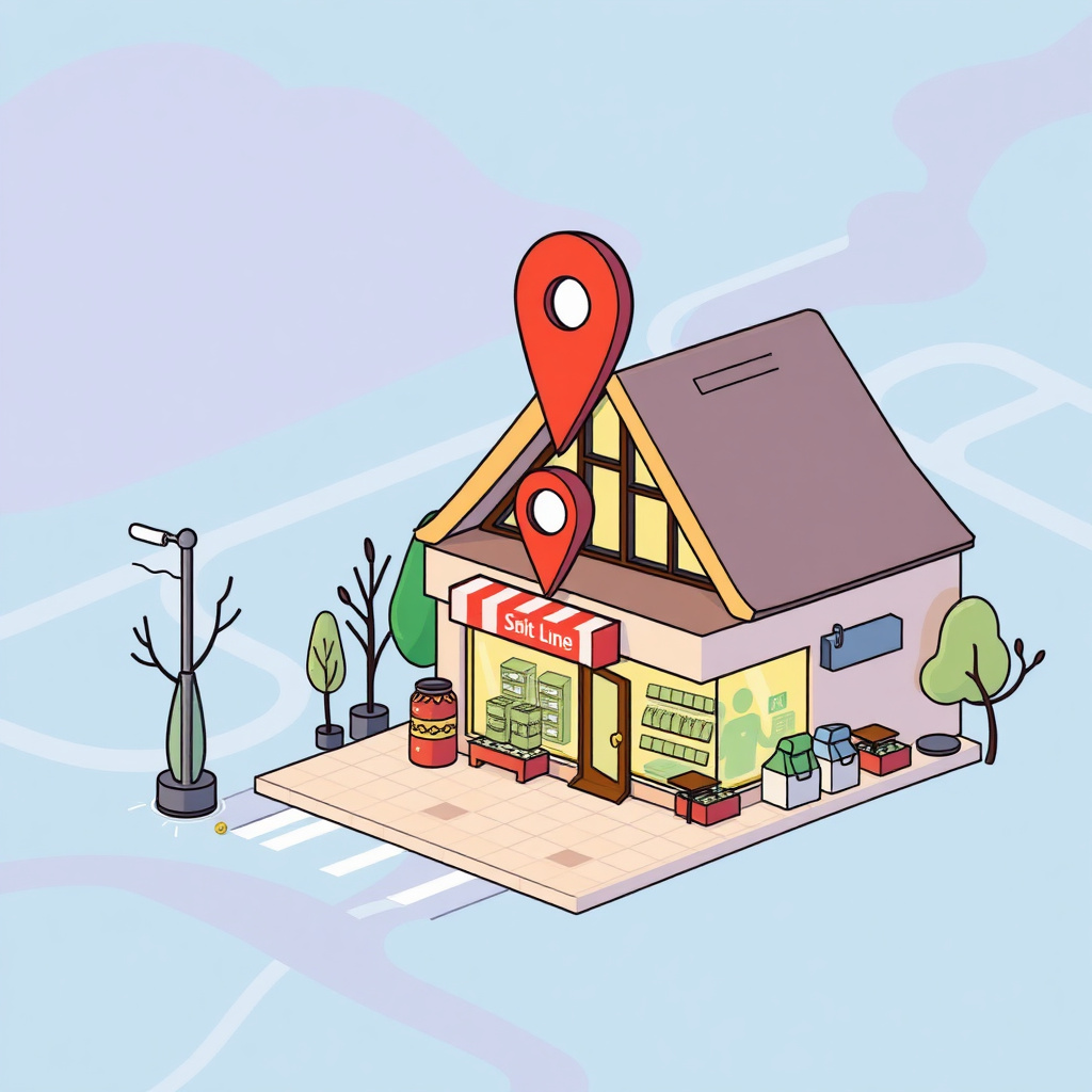 Store location map concept